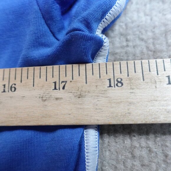 Icebreaker Shirt Medium Blue Solid Wool Blend - Picture 6 of 9